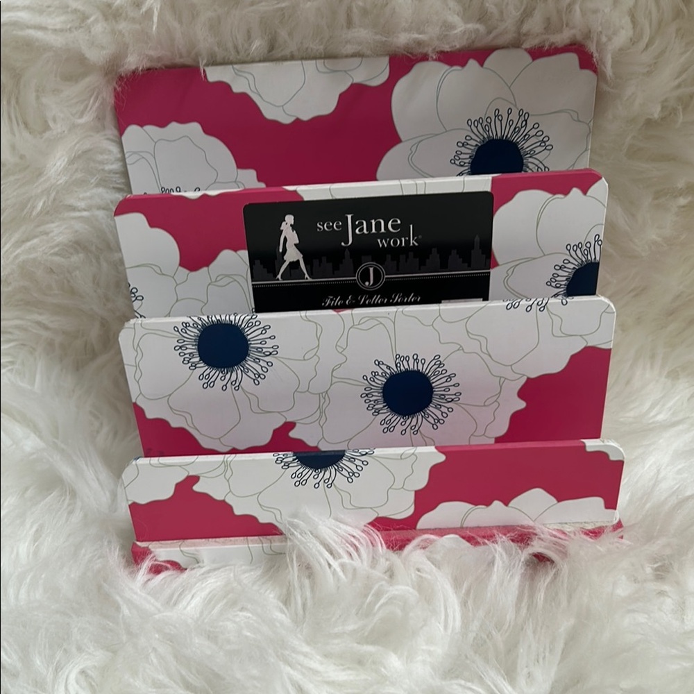 Pink and White Floral Decor Accent